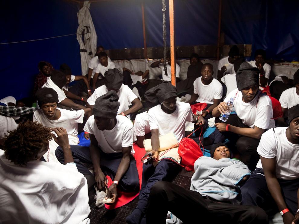 Entre los 629 inmigrantes hay 123 menores no acompañados, 11 de ellos niños pequeños, y siete mujeres embarazadas