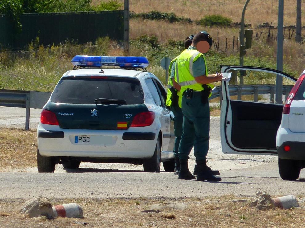 Un control de la Guardia Civil.