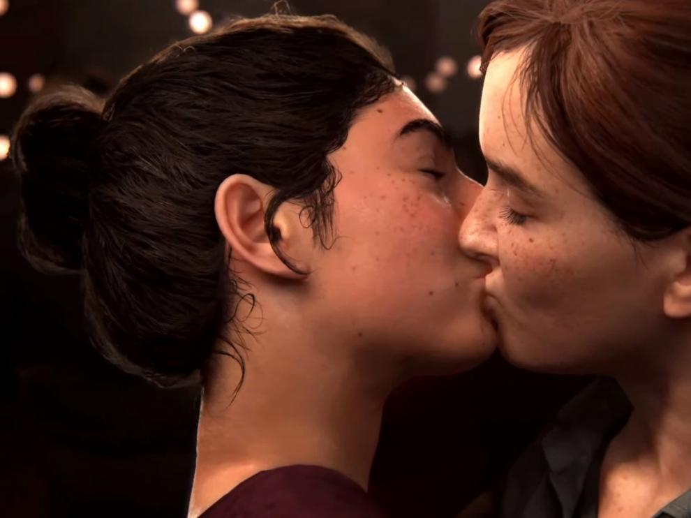 El romántico beso de la segunda parte de 'The Last of Us'.