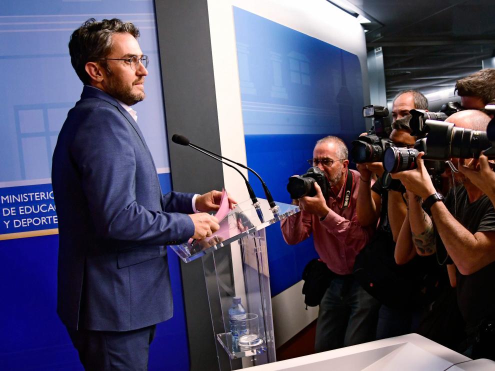 Maxim Huerta, el ministro más efímero de la democracia española