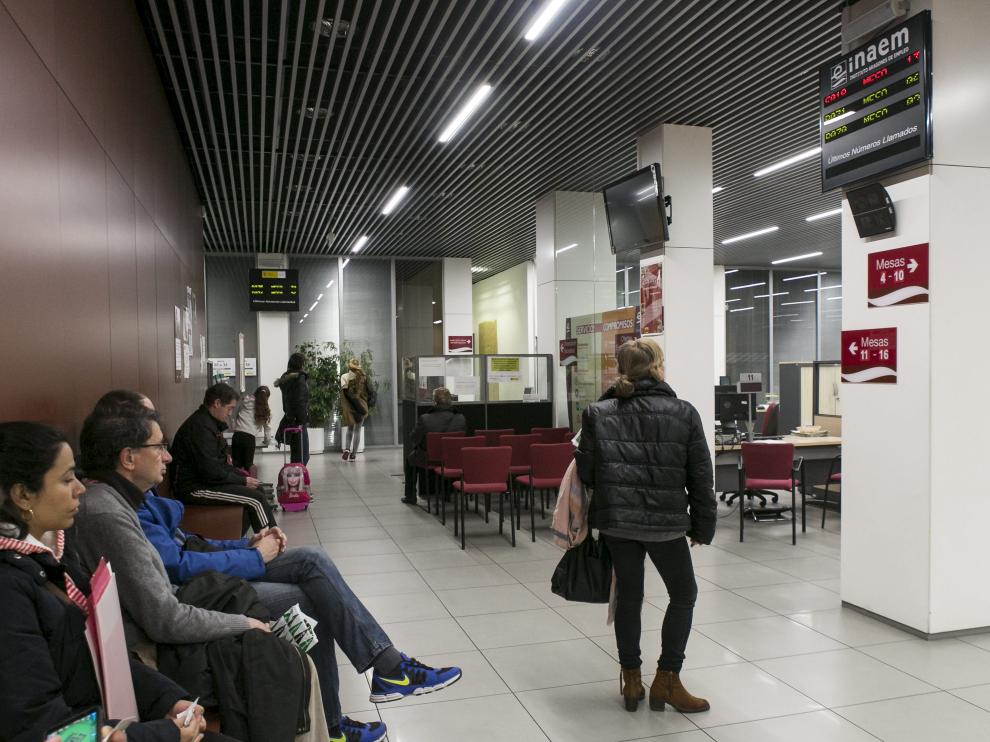 Una de las oficinas del Inaem en Zaragoza