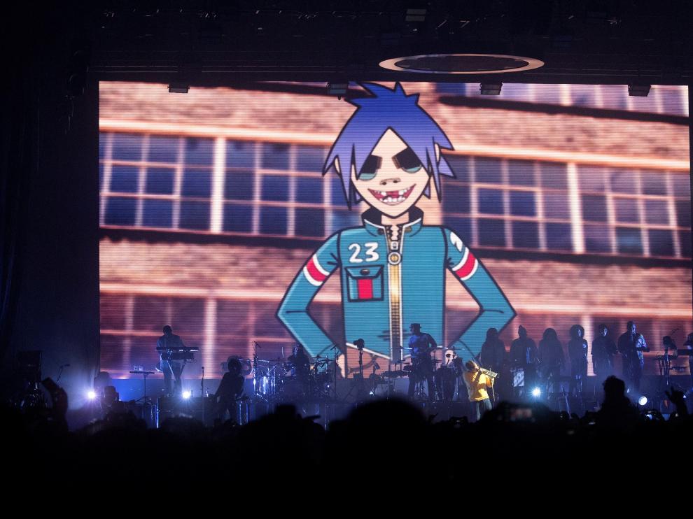 Actuación de Gorillaz durante el Sónar.