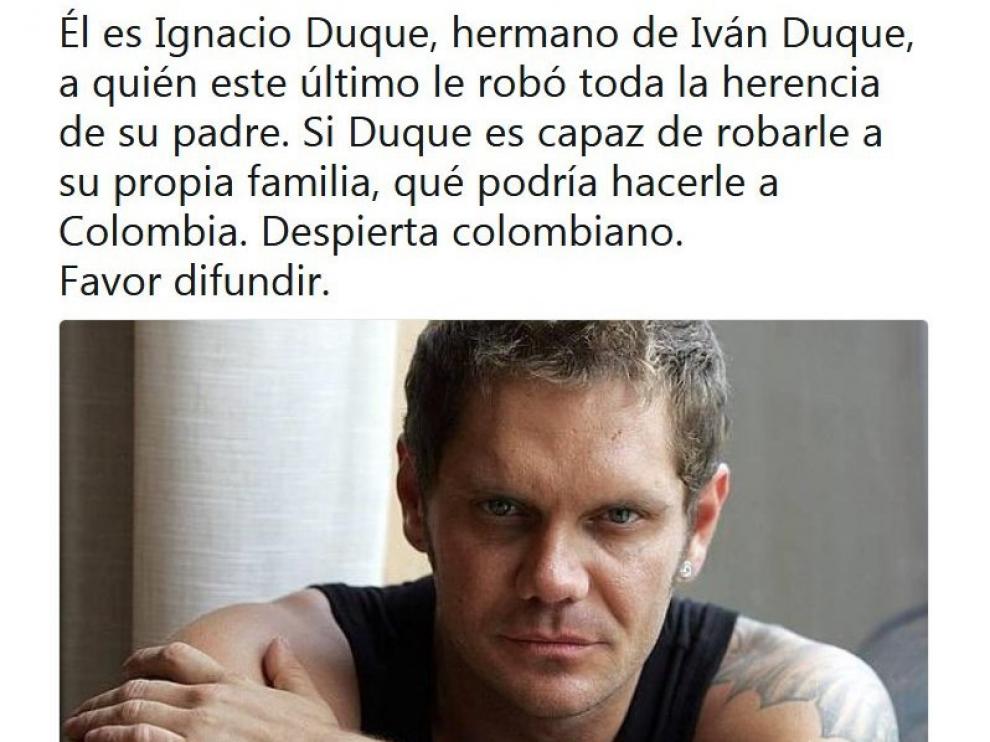 Algunas noticias falsas relacionaban al español Nacho Vidal con Iván Duque.