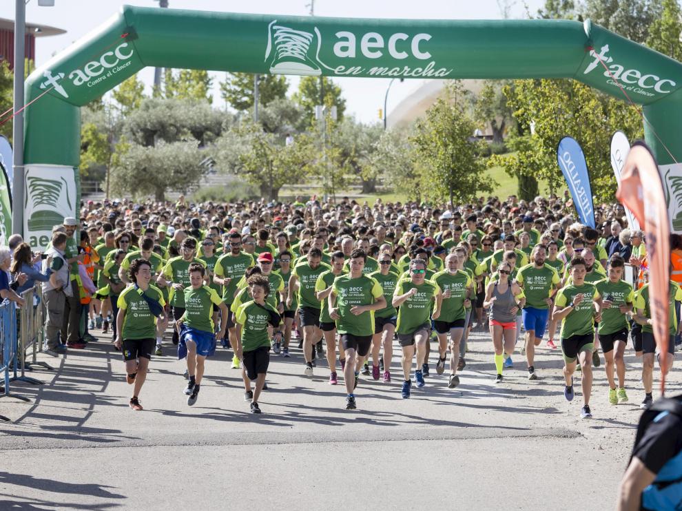 V Marcha contra el Cáncer, de 5 kilómetros, en Zaragoza.