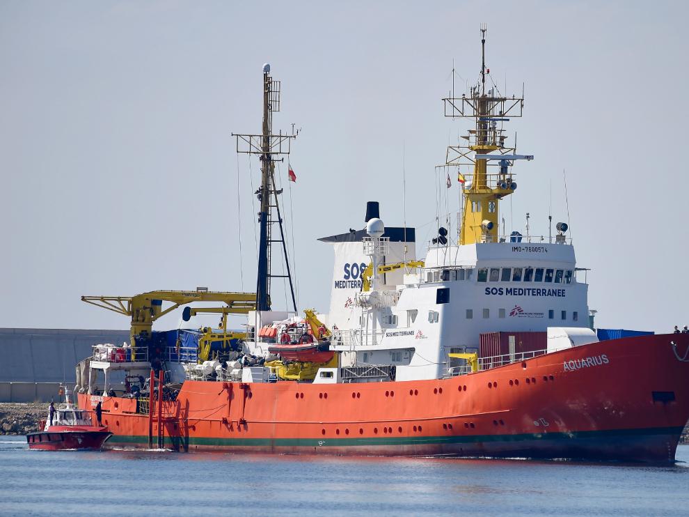 El barco Aquarius en una imagen de archivo.