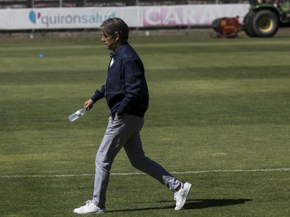Natxo González, el día de su marcha de la Ciudad Deportiva.