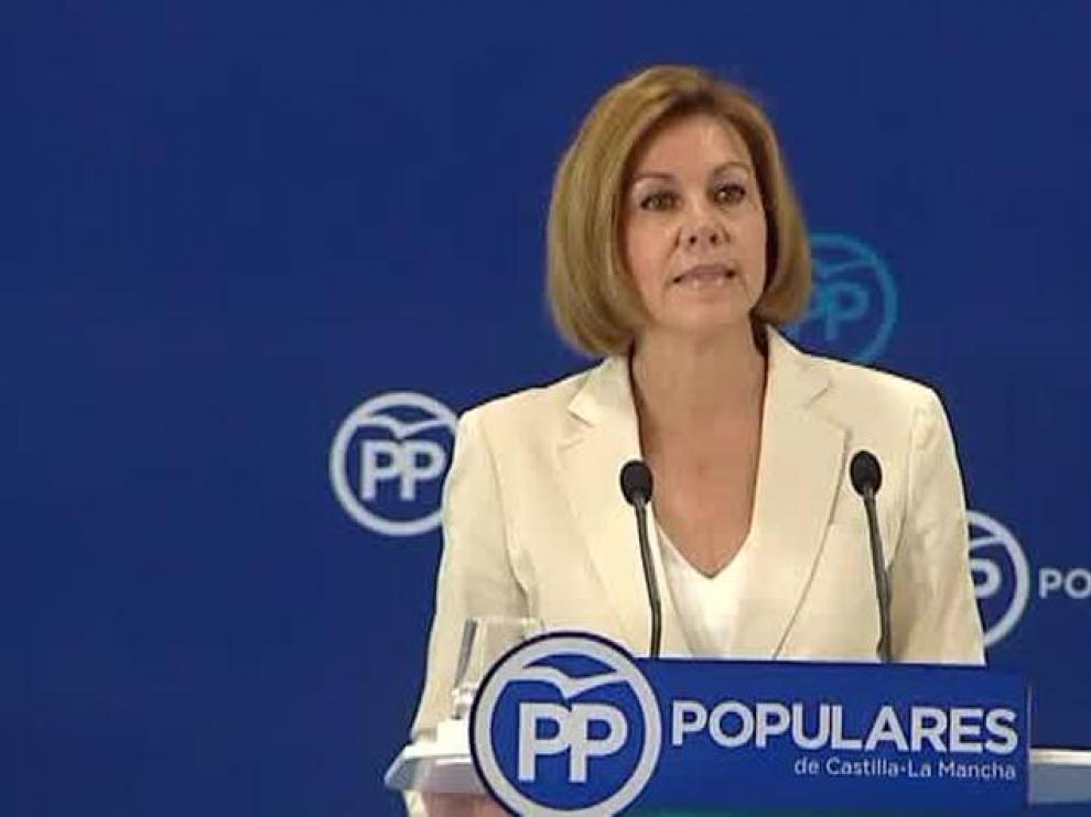 Imagen de archivo de cuando Cospedal presentó su candidatura para presidir el Partido Popular