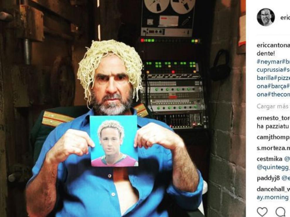 Publicación de Éric Cantona en Instagram