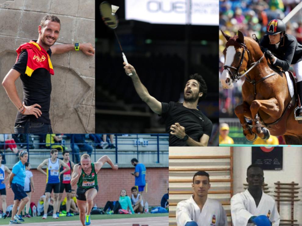 Toni Abadía,Pablo Abián, Pilar Cordón, Alberto Gavaldá, Samy Enkkahaili y Babacar Seck