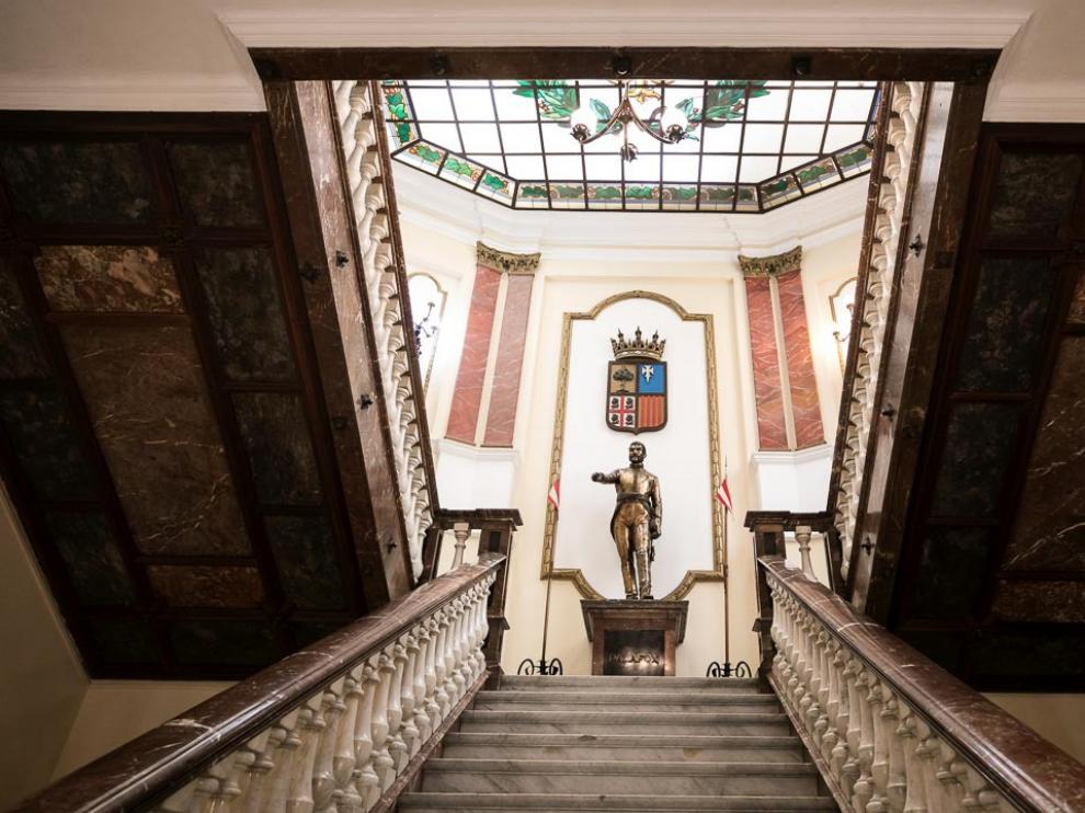 125 aniversario del edificio de Capitanía. Estatua de bronce de Palafox.