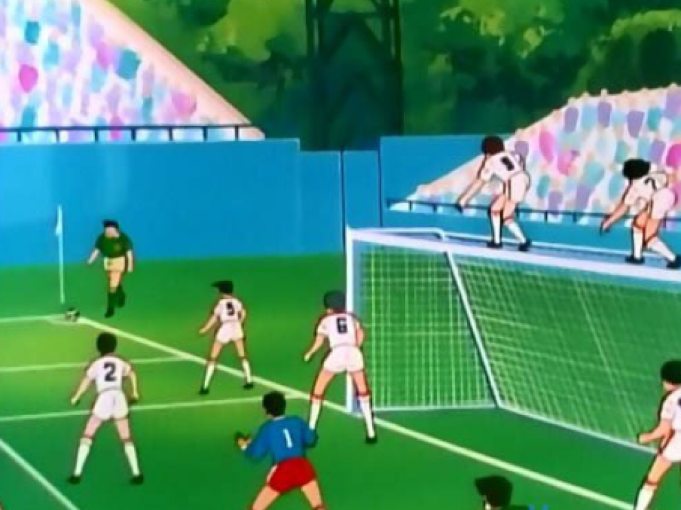 Parodia de la defensa iraní en el partido contra España.