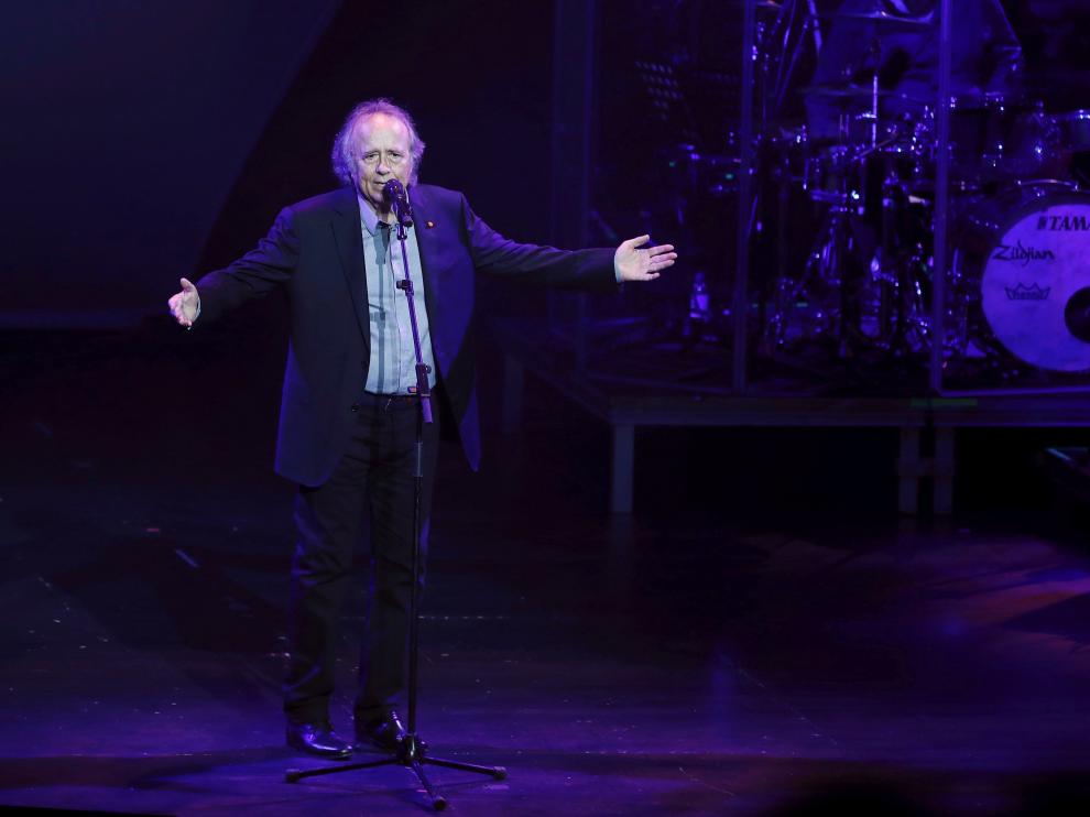 El cantante Joan Manuel Serrat, en un concierto celebrado en Pamplona el pasado día 9.