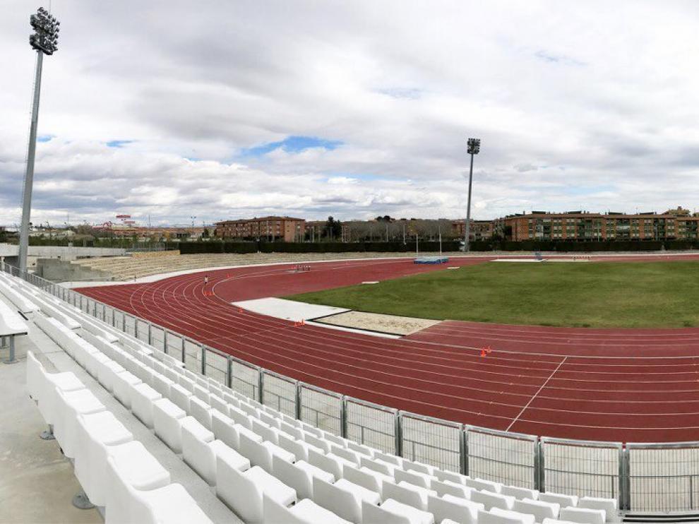 Panorámica del estadio en el que se celebrarán las competiciones de atletismo, en la zona de Campclar