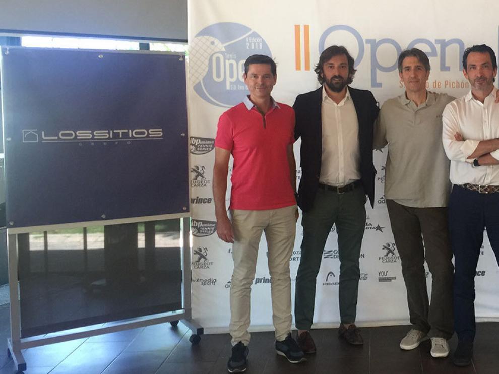 En la imagen, Colás, Martín, Borobia y Fernández en la presentación del torneo
