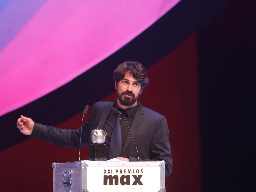 José Dault, el pasado lunes al recoger el premio Max a la mejor obra de teatro
