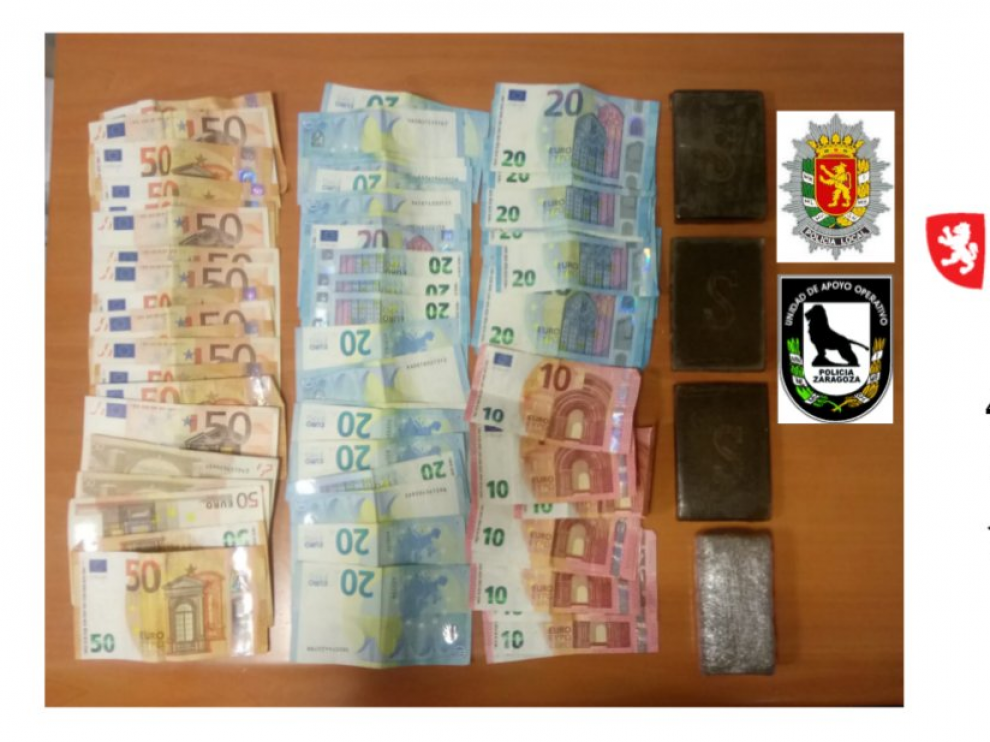 El material incautado