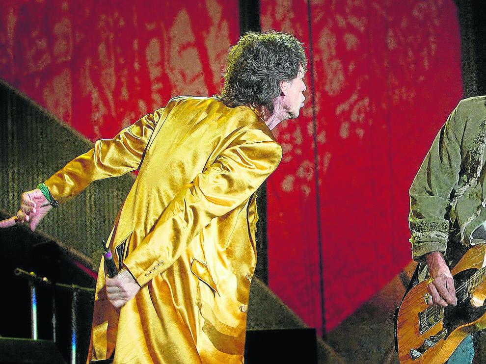 Keith y Mick. Así captó José Miguel Marco el diálogo musical entre el cantante y el guitarrista.
