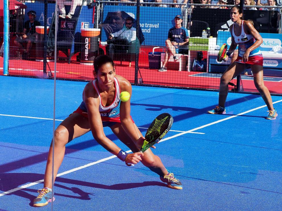 Las gemelas Sánchez Alayeto en la final de Valladolid.