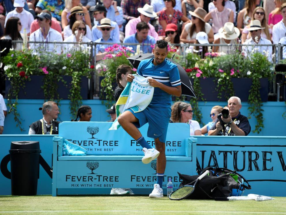 La ATP multa al griego Kryegos por gestos groseros.