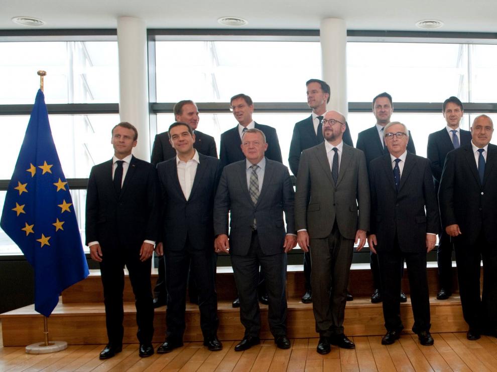 Momentos previos a la cumbre europea.