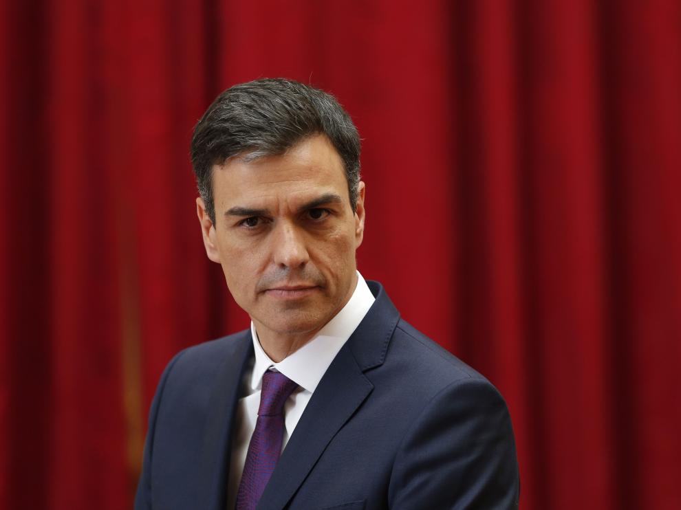 Pedro Sánchez en su visita a Macron
