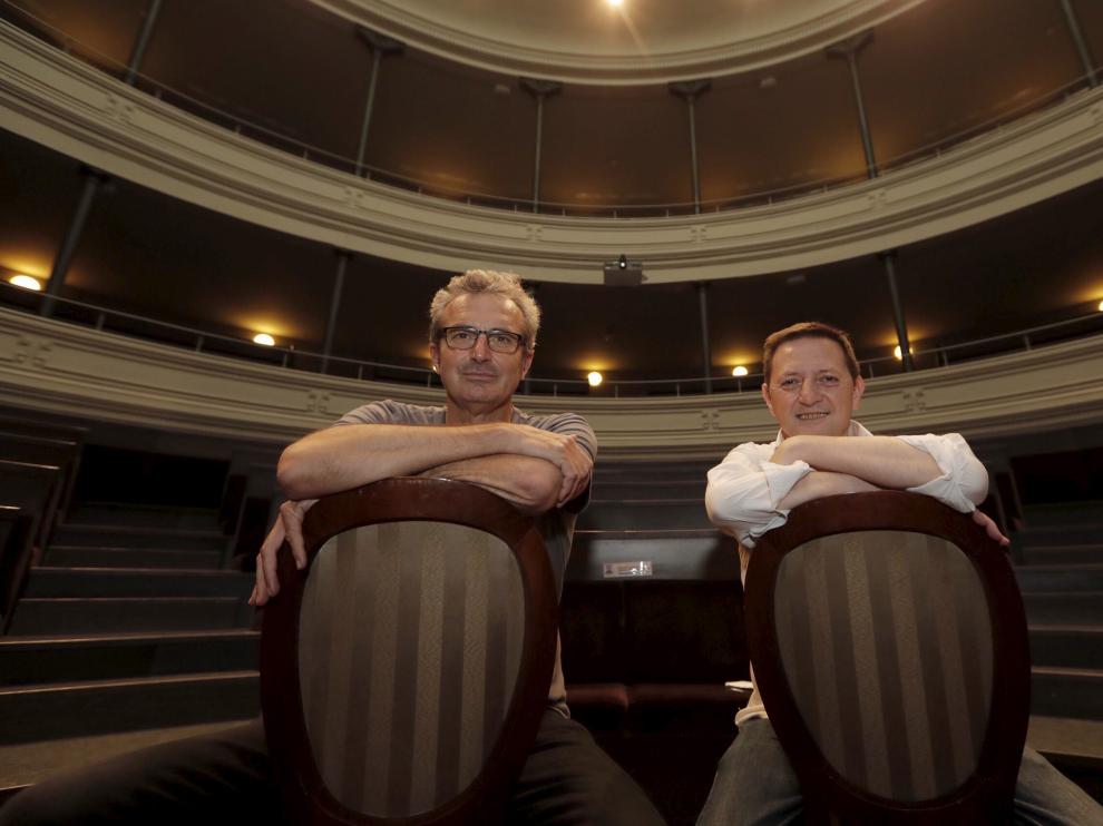 Mariano Barroso e Ignacio Martínez de Pisón, este lunes, en Zaragoza