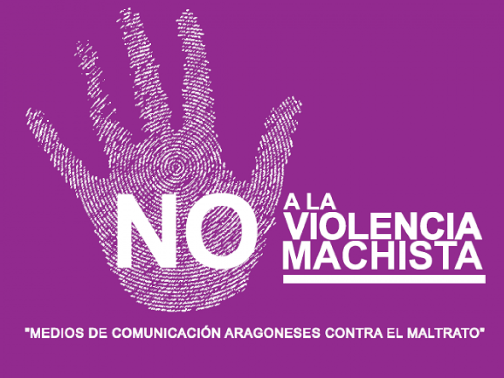 Unión de los medios aragoneses contra la violencia de género.