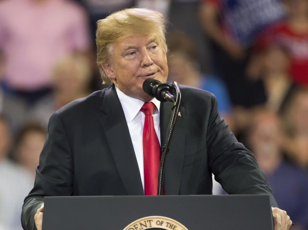 Trump, el pasado 20 de junio en un mitin en Minnesota.