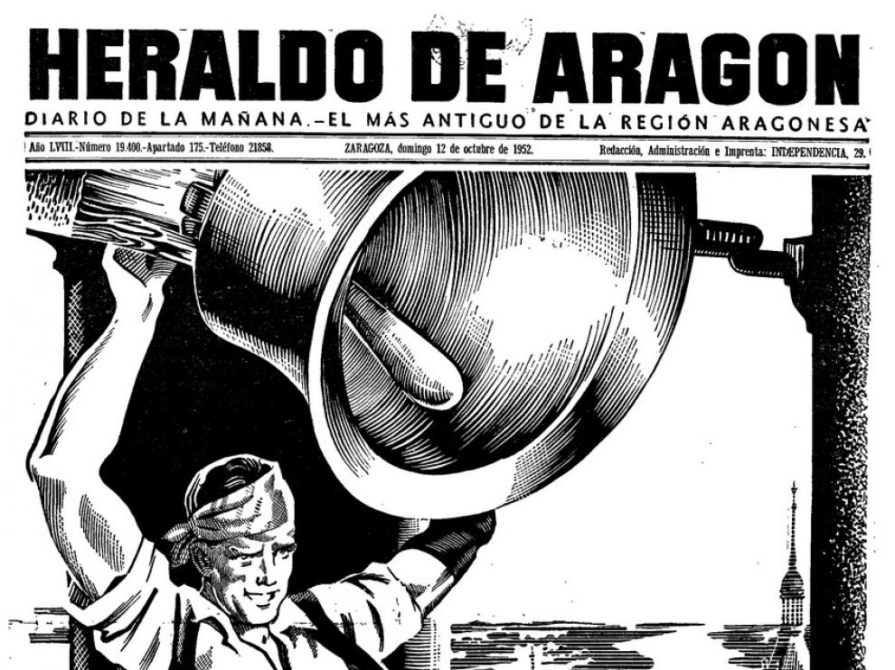 Ilustración realizada con motivo de las fiestas del Pilar.