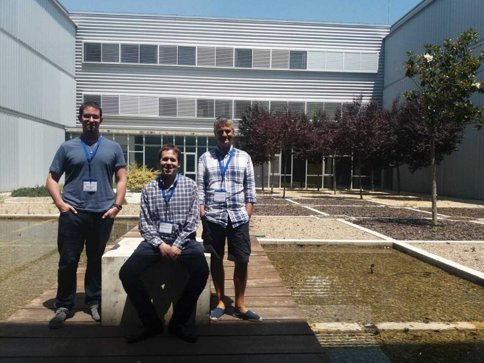 Martínez, Nogueras y Cachelas, en el Campus Río Ebro de la Universidad de Zaragoza