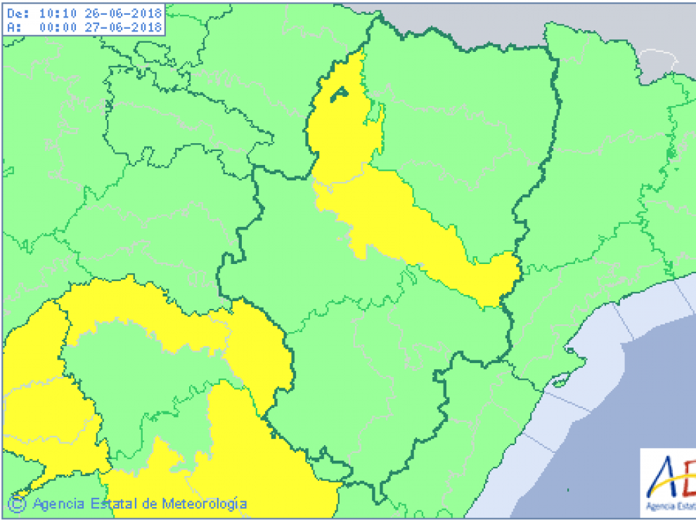 Previsión de este martes para Aragón