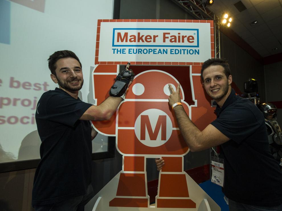 Francesco Pezzuoli y Dario Corona, cofundadores de LiMiX, en la feria