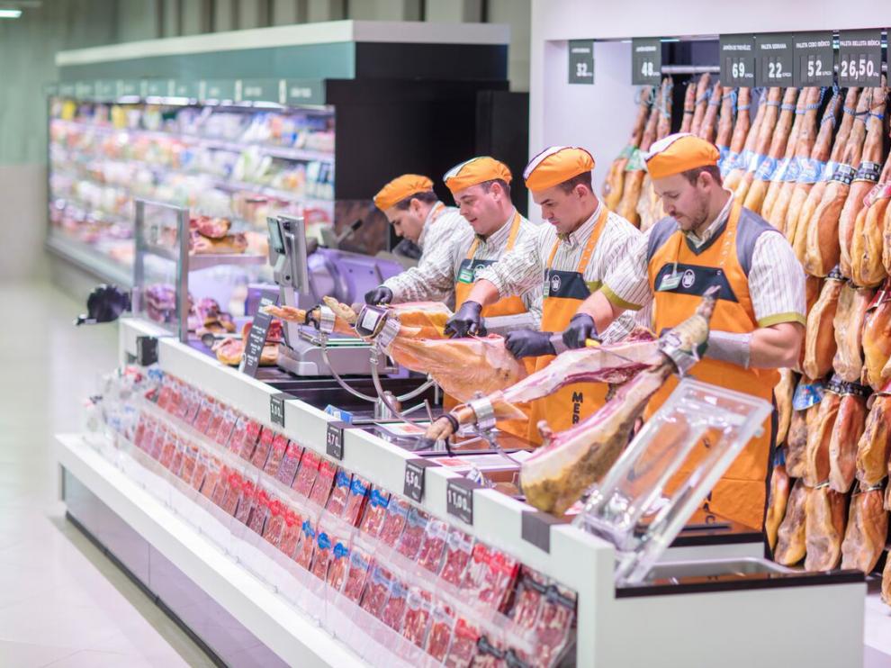 Sección de carne del Mercadona