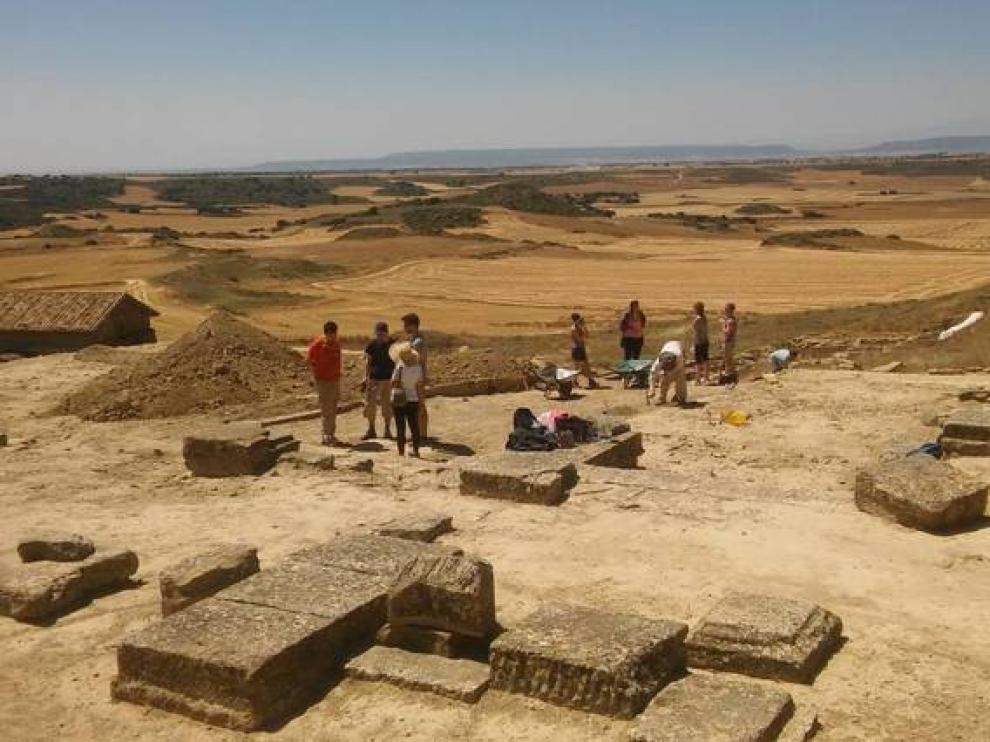 El yacimiento de Los Bañales se sitúa a unos 15 km de Uncastillo.