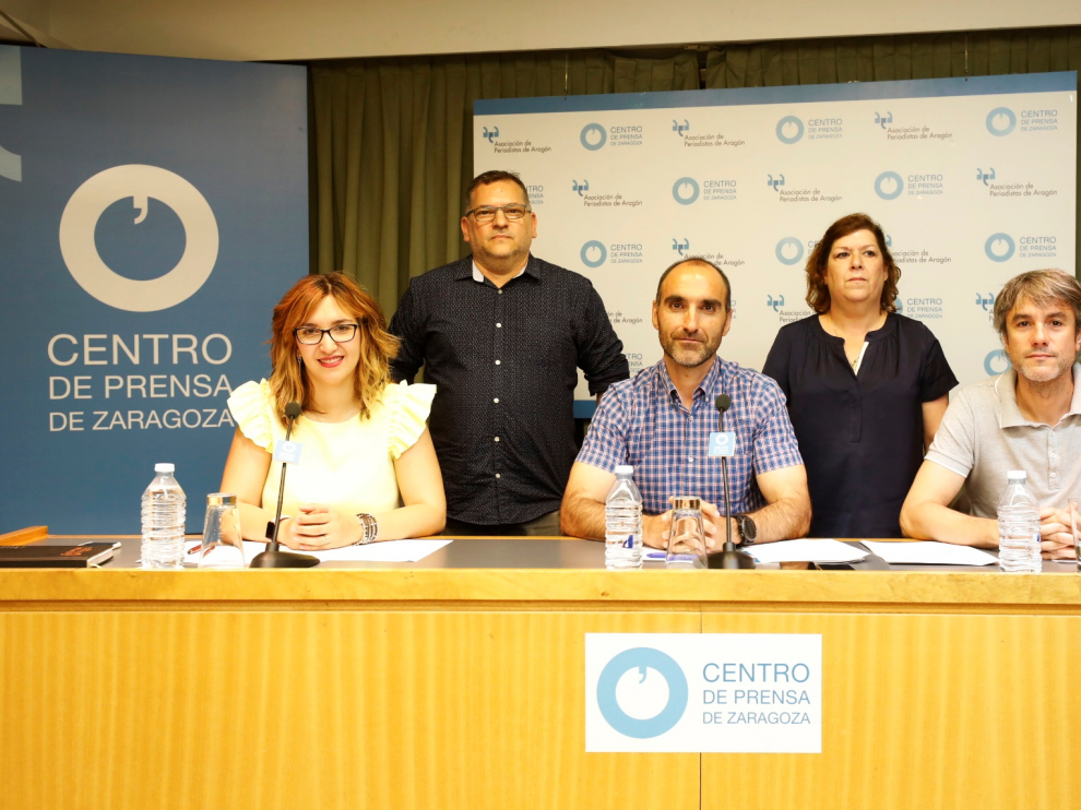 Representantes de los colegios profesionales que se han unido para crear la Plataforma.