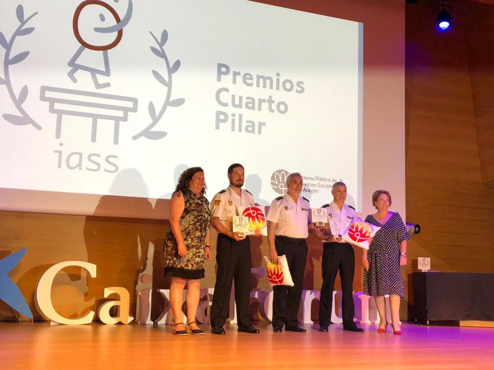 Premio Cuarto Pilar 2018 a la Unidad de la Policía Nacional adscrita a la Comunidad Autónoma de Aragón por su trabajo en la protección de menores.