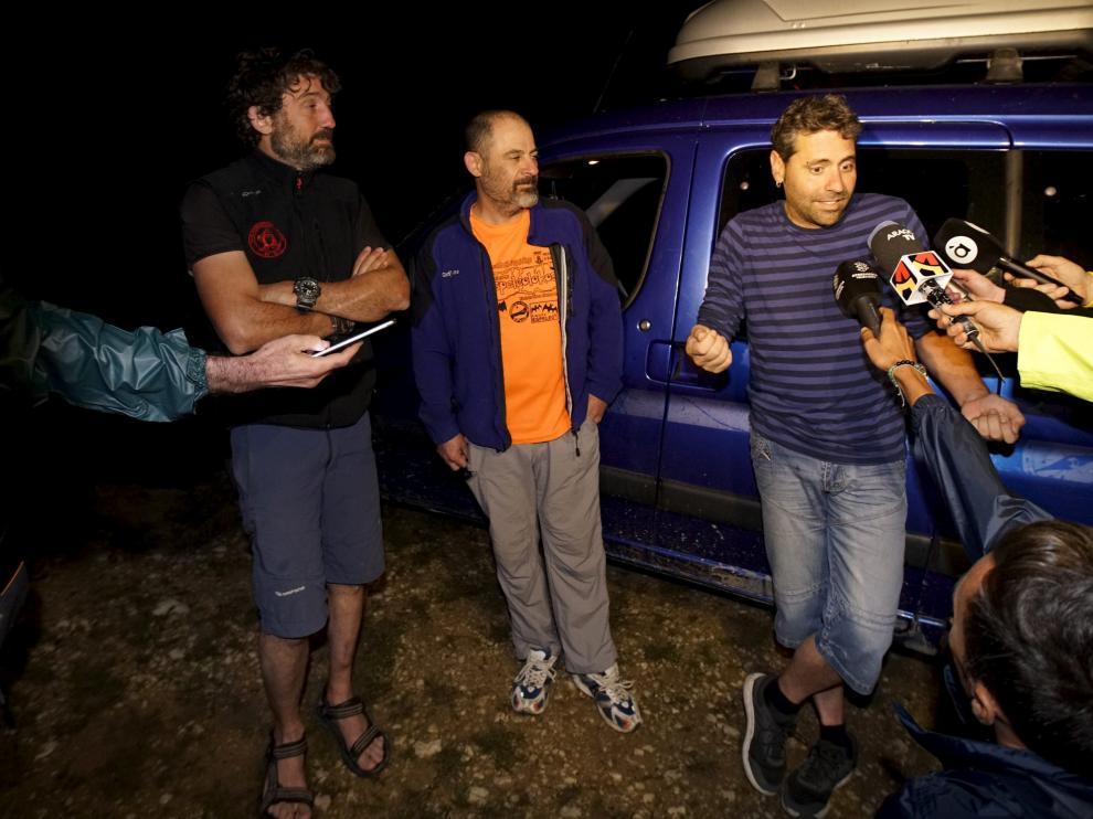 Rescatados los tres espeleólogos atrapados en una cueva de la Sierra de Albarracín