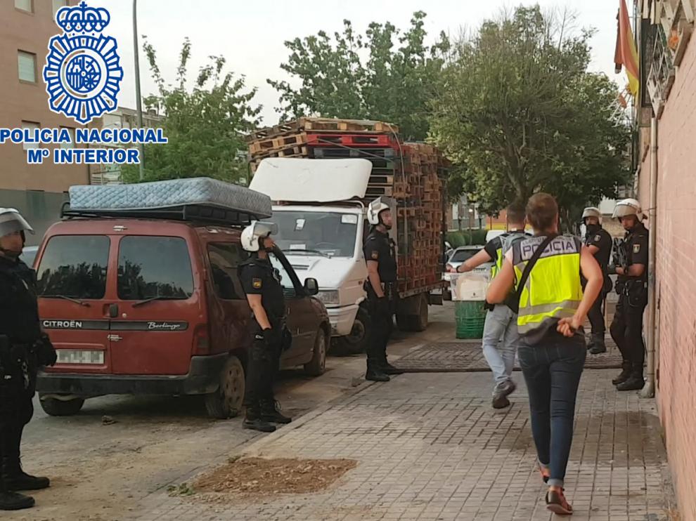 Operativo desplegado por los agentes