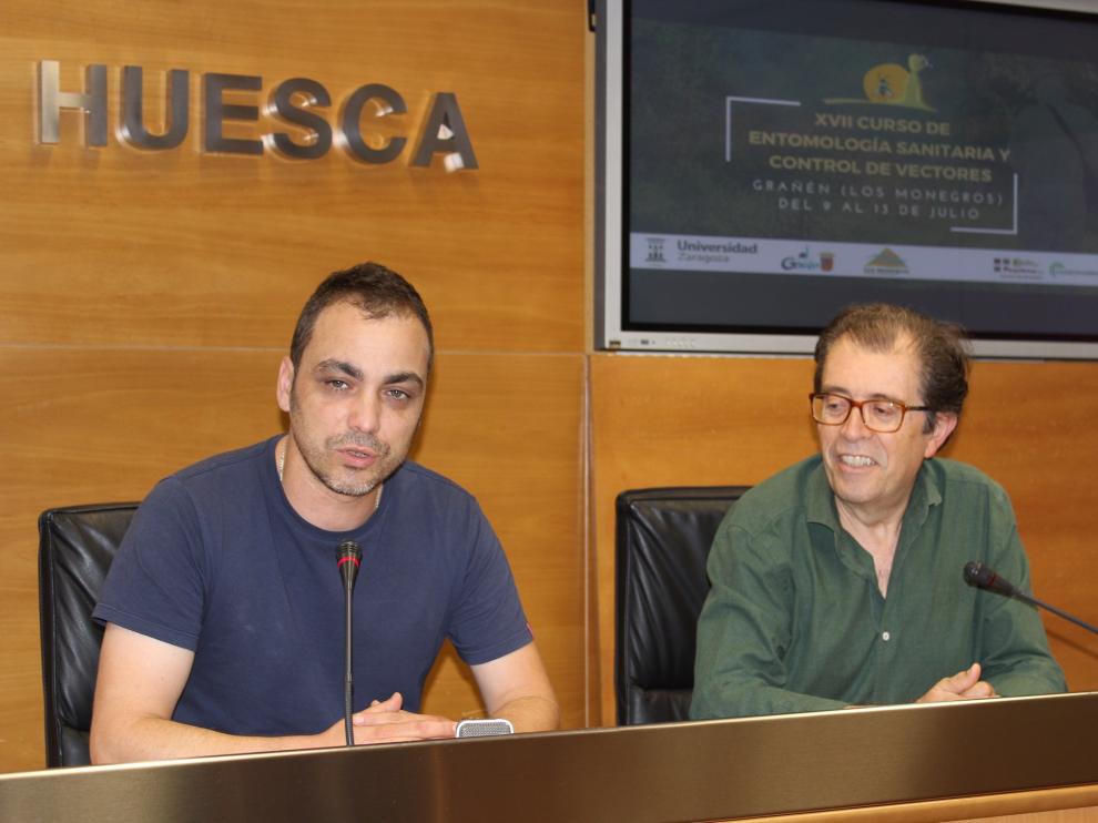 Sampériz y Lucientes durante la presentación de la nueva edición.