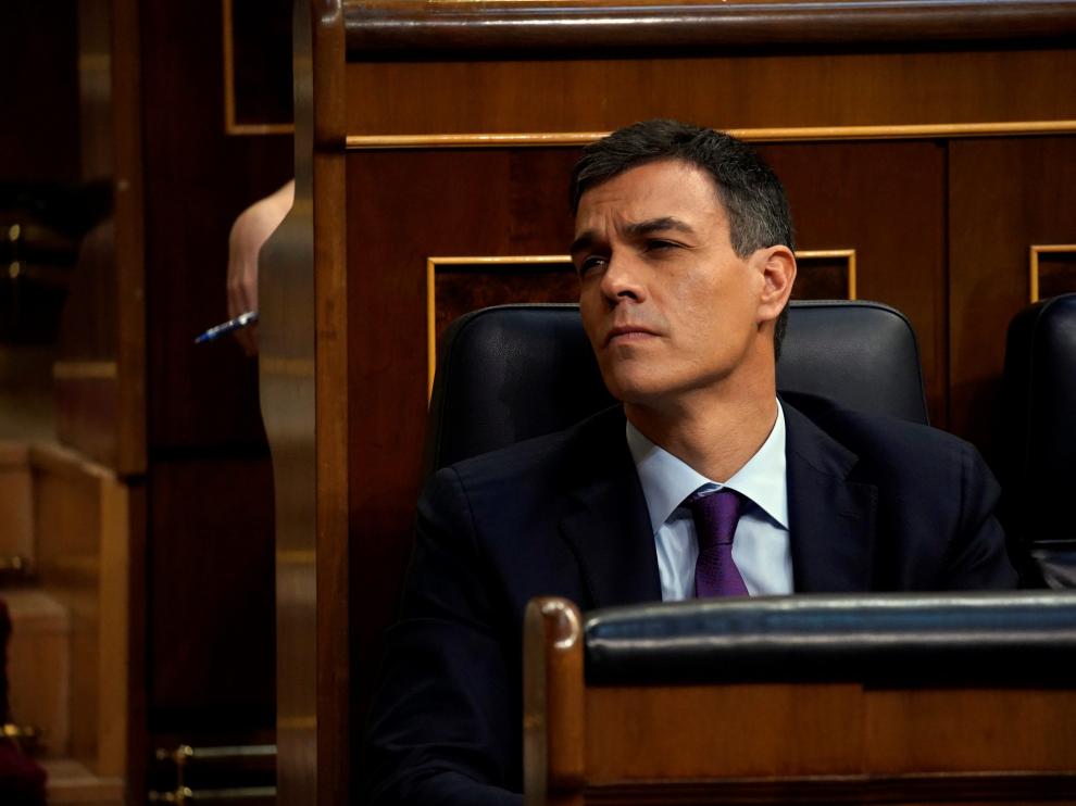 El presidente del Gobierno, el pasado miércoles, en el pleno del Comgreso.