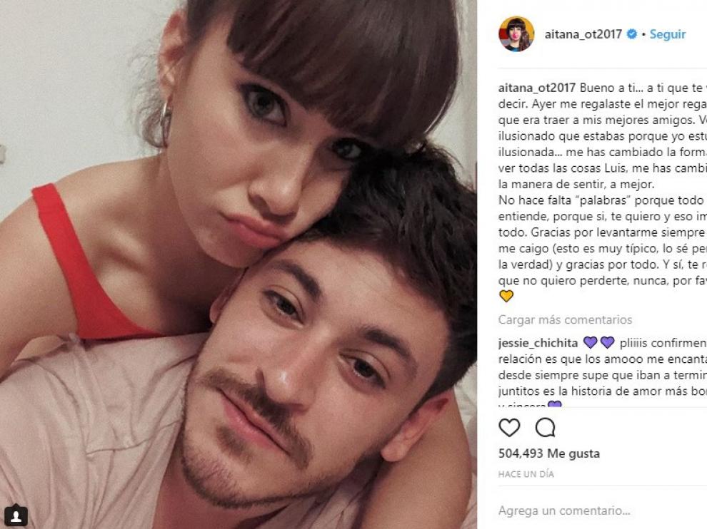 Aitana aprovechó la celebración de su cumpleaños para hacer toda una declaración de amor.