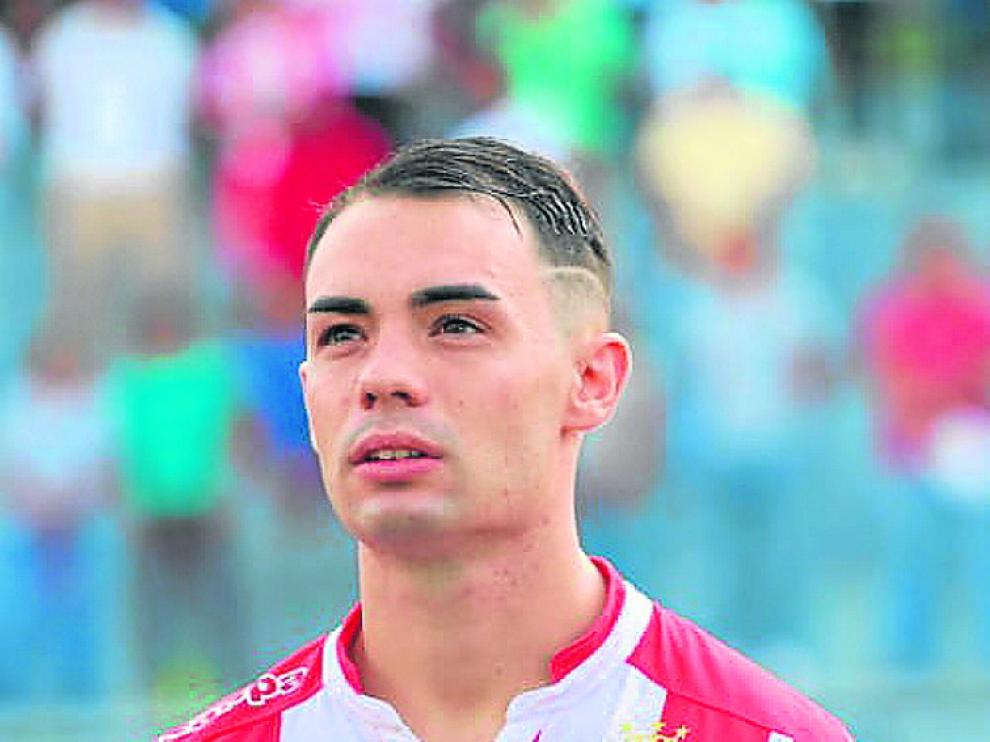 Pablo Gállego, antes de un partido con el Real Estelí.