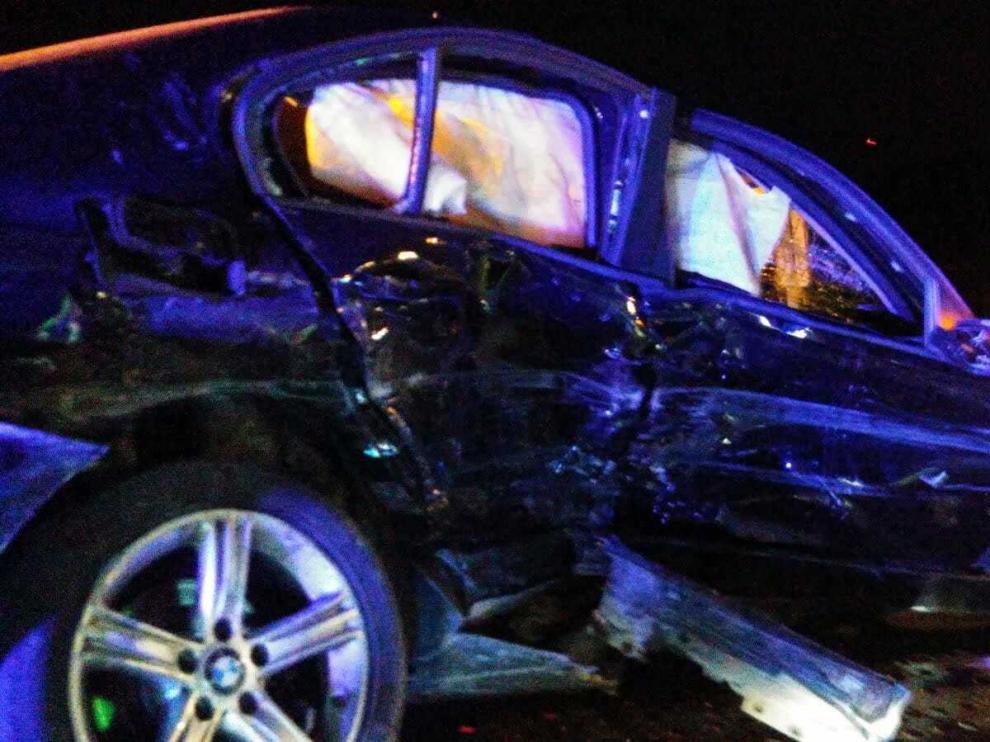 Estado en el que quedó el vehículo tras el accidente