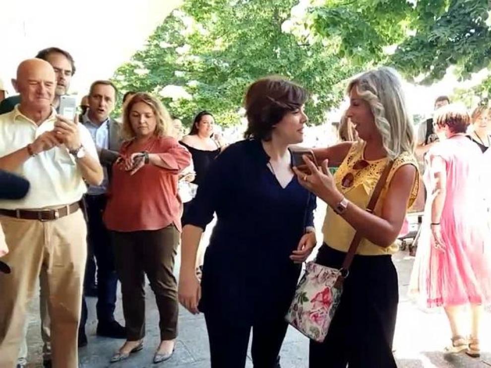 Saénz de Santamaría visita Zaragoza