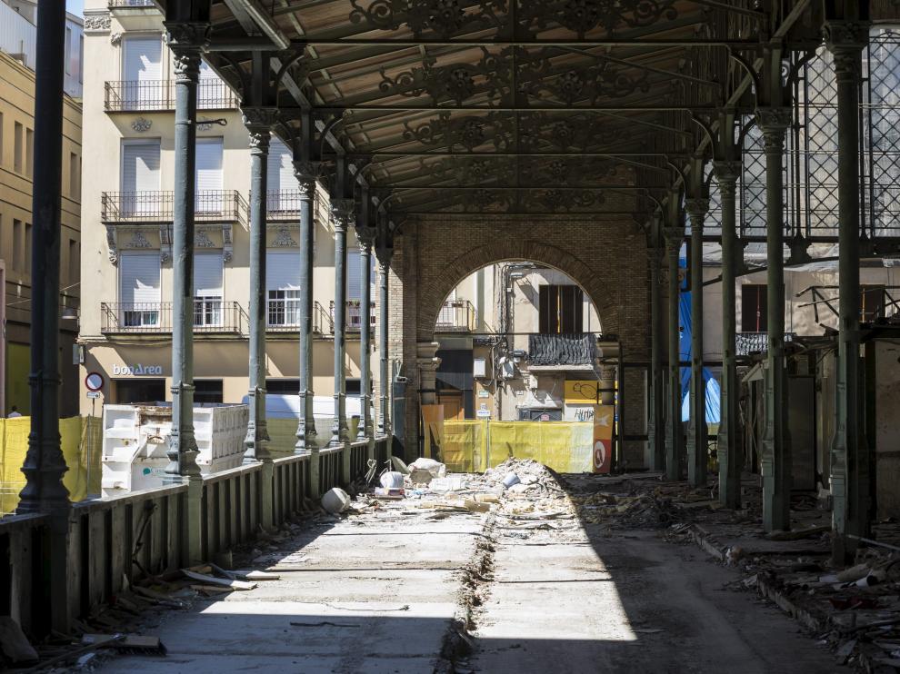 El mercado recuperará el aspecto diáfano que marcará su nueva etapa tras la rehabilitación.
