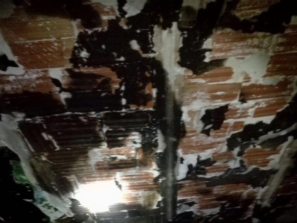 Incendio en una vivienda de Teruel.