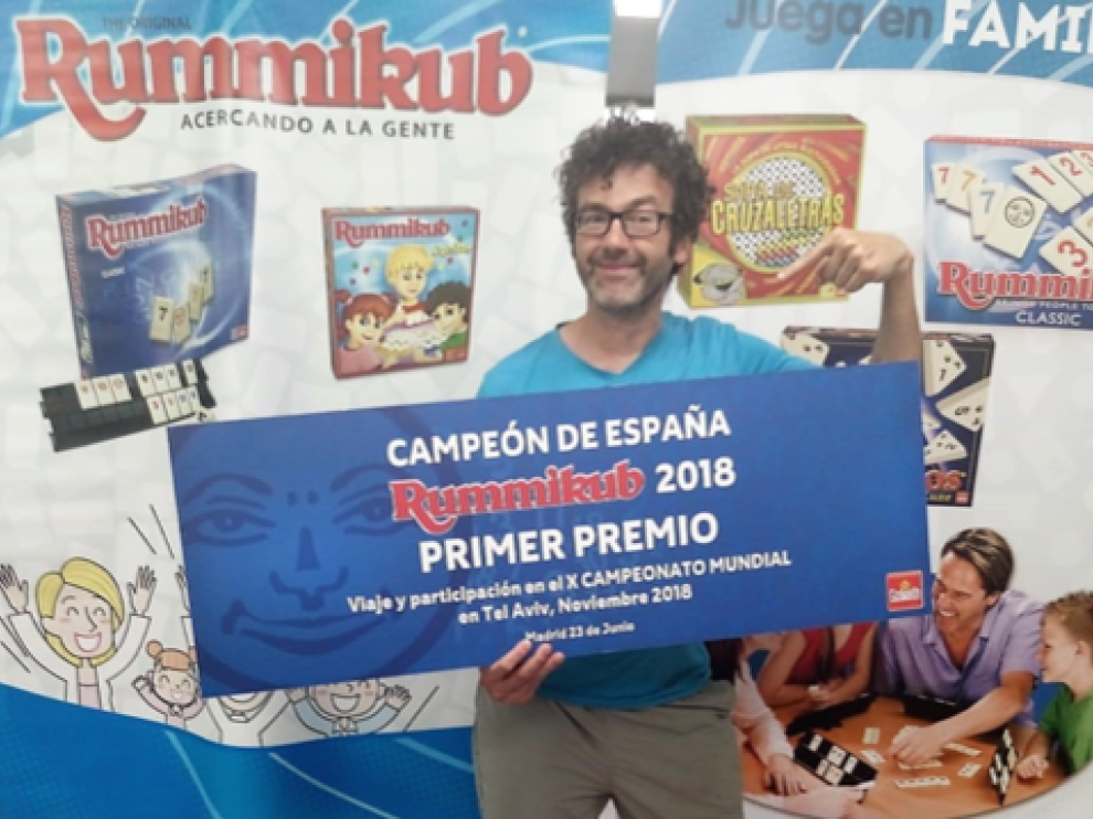 Luis Manuel Mateo, tras proclamarse campeón de España de Rummikub