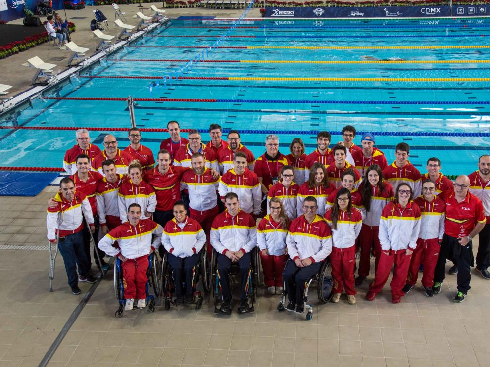 Representación española en el anterior Mundial de natación.