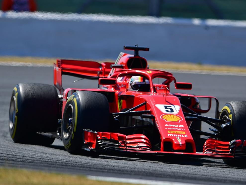 Vettel, en Silverstone.