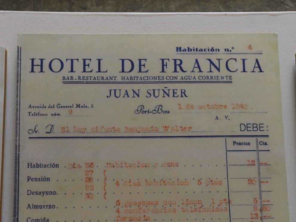 FACTURA DEL HOTEL FRANCIA